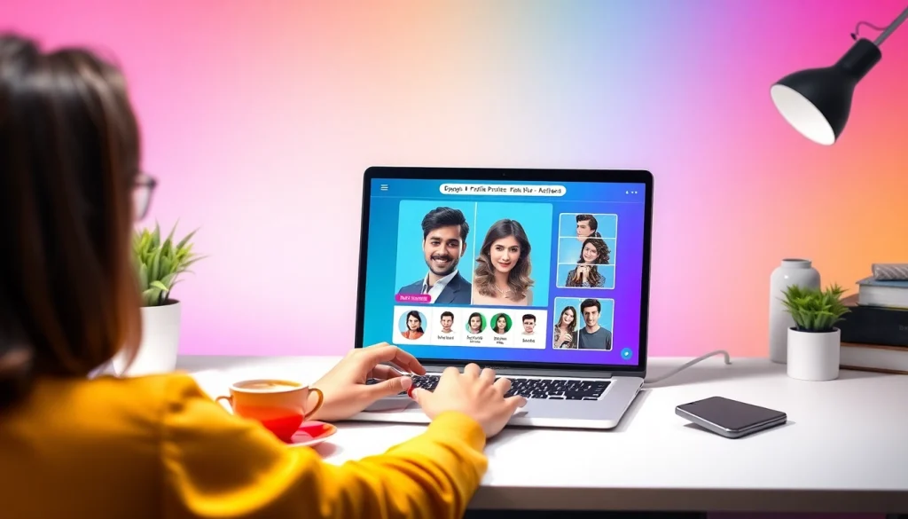 Creating a stunning whatsapp profile photo with vibrant backgrounds and innovative styles.