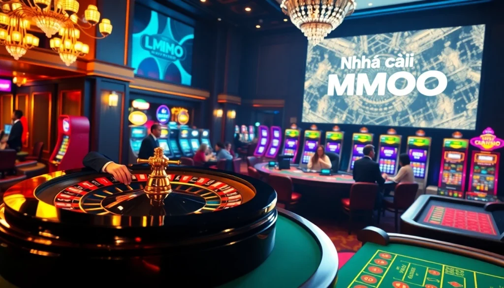 Experience thrilling gameplay at Nhà cái MMOO with a vibrant casino atmosphere filled with excitement.
