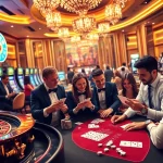 Experience the thrill of the Go8 casino with poker tables, roulette wheels, and vibrant slot machines.