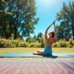 Discover high-quality yoga gear at a serene Yoga Shop with a peaceful setting.