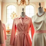 Rivelle fashion pieces showcased elegantly in a boutique with warm, inviting decor.