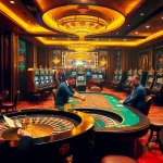 Engaged players enjoying a thrilling casino experience at 123b with poker chips and cards.