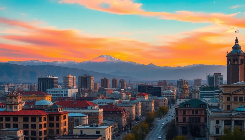 Visit https://albmaftoh.com to see the stunning skyline and mountains of Almaty, Kazakhstan.