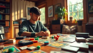 Engaging games to play by yourself in a warm and inviting home setting.