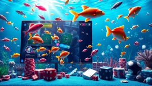 Experience the thrill of bắn cá đổi thưởng in a vibrant online gaming world filled with colorful fish and exciting visuals.