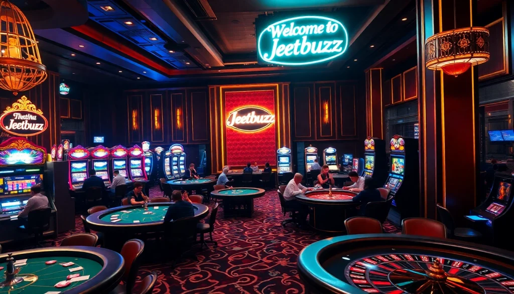 Experience the thrill of betting in Jeetbuzz ক্যাসিনো with vibrant games and luxurious decor.
