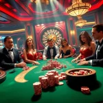 Experience high-stakes excitement at rr88 with luxurious casino tables and vibrant atmosphere.