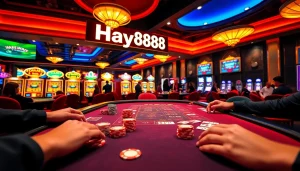 Experience the vibrant gaming ambiance of Hay888 Casino with exciting betting action.