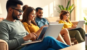 Engaged users filling out online surveys at https://enqueteplein.nl for easy earnings from home.