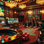 Experience the excitement of SN888 Login in a luxurious casino filled with vibrant gaming elements.