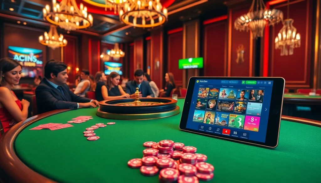 Players enjoying an exciting game at the RR 88 casino with vibrant cards and poker chips.