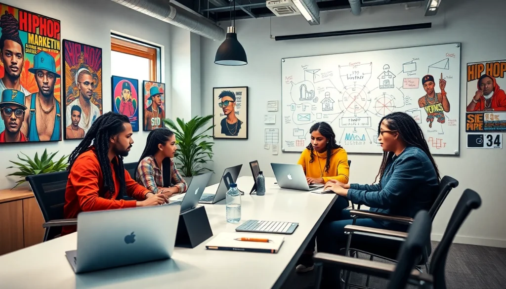 Hip hop publicist agency collaborating on innovative marketing strategies.