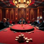 Exciting poker game at a luxurious casino table inspired by https://rr88.wales/