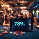 Experience seamless gameplay on the 789win app, featuring a lively casino atmosphere with poker and slots.