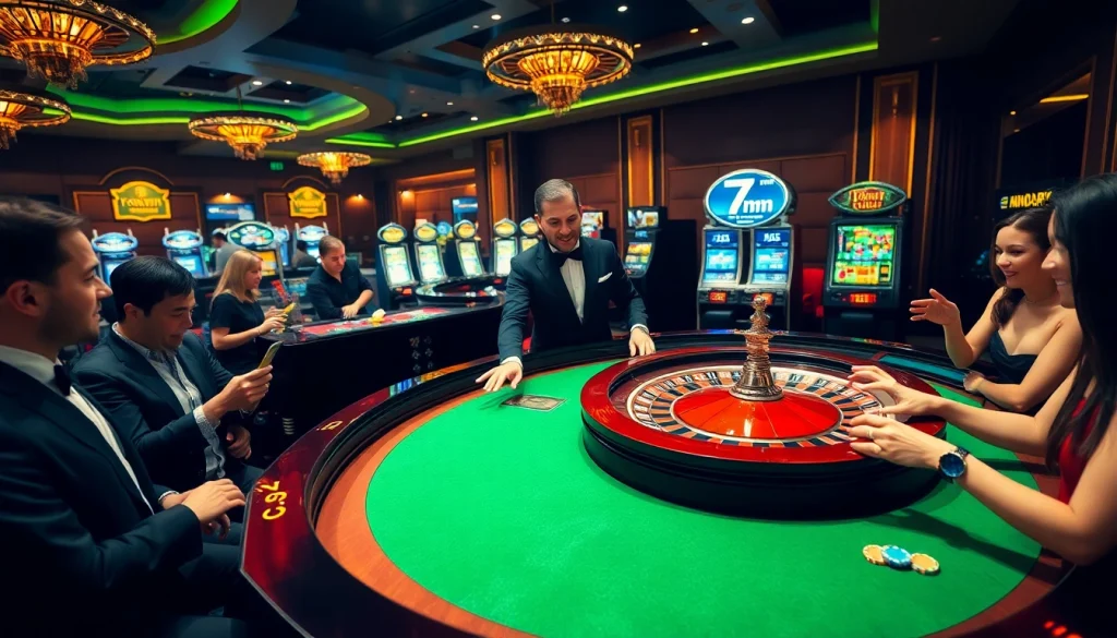 Experience the excitement of winning at 7m cn with vibrant gambling action at a luxurious casino.