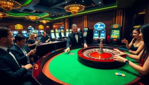 Experience the excitement of winning at 7m cn with vibrant gambling action at a luxurious casino.