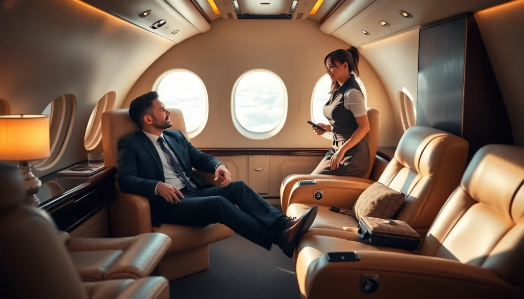 Experience exclusive luxury with https://flymarquis.com private jet cabin showcasing plush seating.
