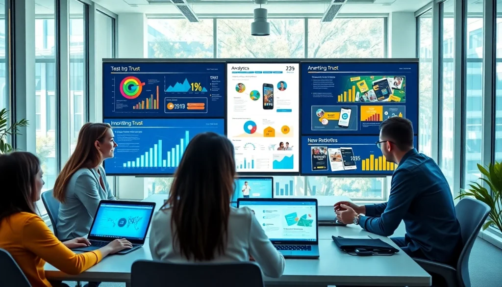 Florida Advertising Agency professionals strategizing in a modern workspace.