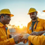 Electrician apprenticeship in Hawaii showing apprentices learning under mentorship on-site.
