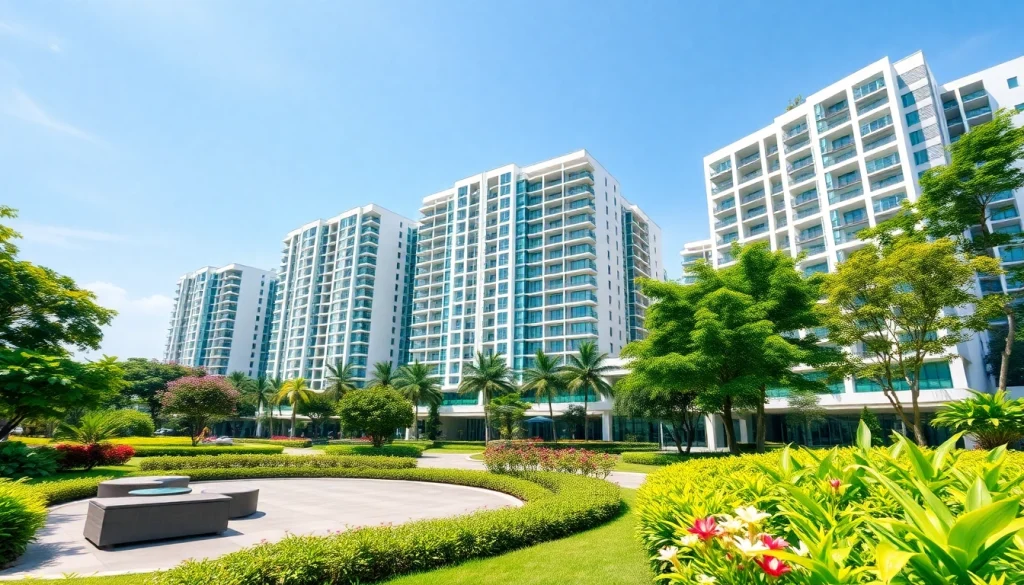 Aerial view of the luxurious Executive Condominium showcasing modern design at tampines st 95 ec