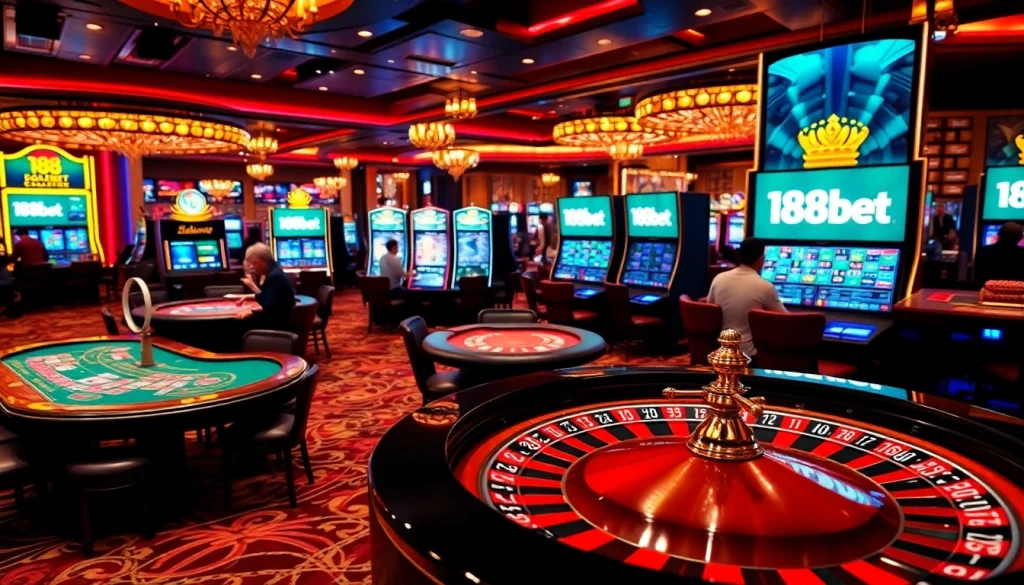 Experience the thrill of live betting at 188bet with immersive casino games and vibrant gaming interfaces.