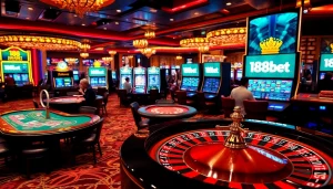 Experience the thrill of live betting at 188bet with immersive casino games and vibrant gaming interfaces.