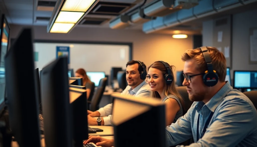 Truck Dispatch Service team collaborating effectively to manage logistics and support drivers.