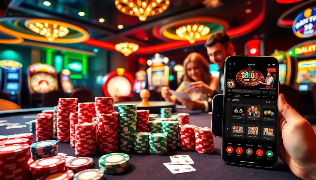 Experience the excitement of s88vip with luxurious gaming tables and vibrant casino ambiance.