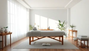 편안한 분위기의 마사지 치료실이 출장마사지 경험을 한층 향상시킵니다.