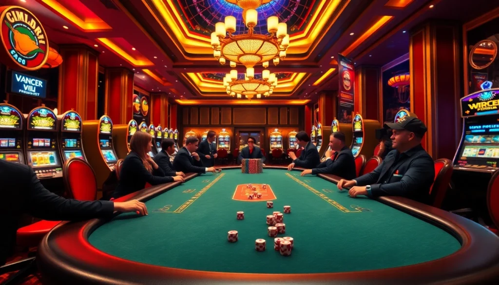 Experience excitement at https://febet8.com with professional card games in a luxurious casino setting.