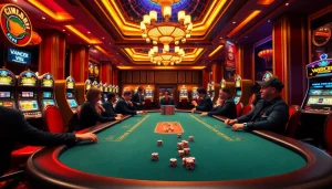 Experience excitement at https://febet8.com with professional card games in a luxurious casino setting.