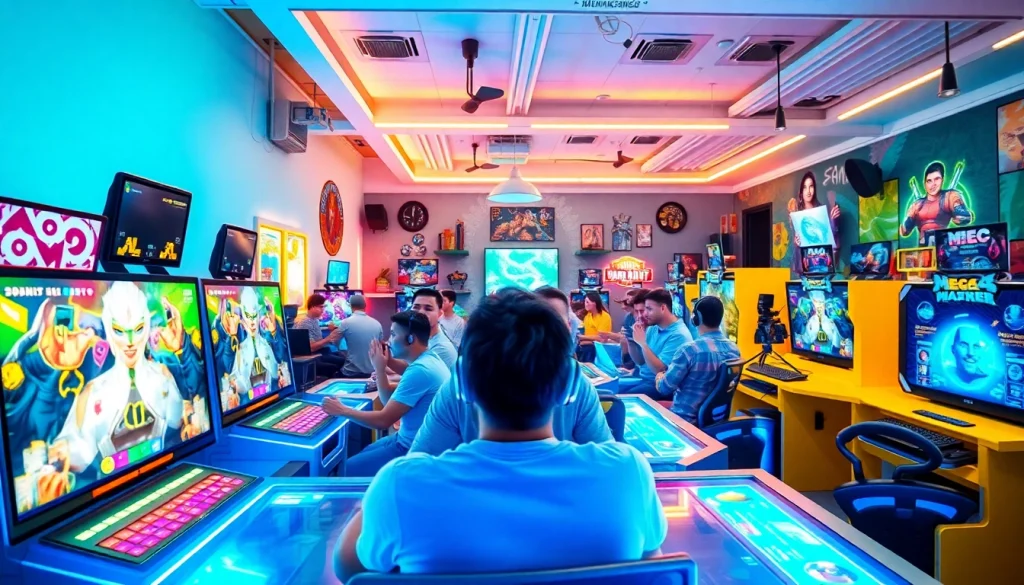 เล่นเมก้า เกมในบรรยากาศสนุกสนานที่มีผู้เล่นเต็มที่และอุปกรณ์ที่ทันสมัย