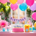 Celebrate a Customizable birthday party with unique decorations and personal touches.