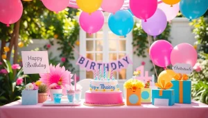Celebrate a Customizable birthday party with unique decorations and personal touches.
