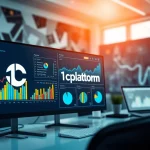 Visualize data analysis on the 1cplatform interface in a sleek workspace.