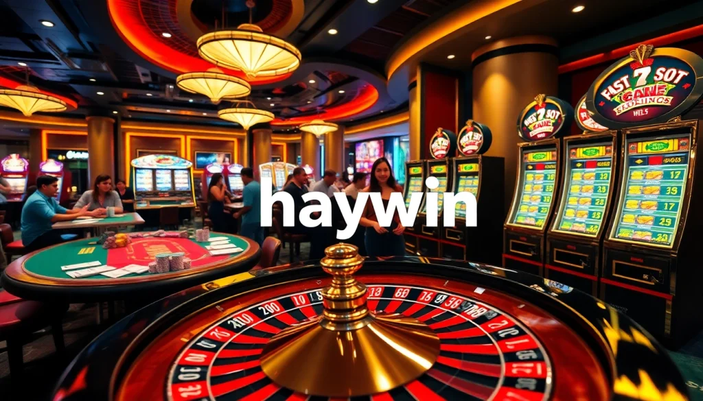 Experience excitement at Haywin casino with engaging games like poker and roulette.