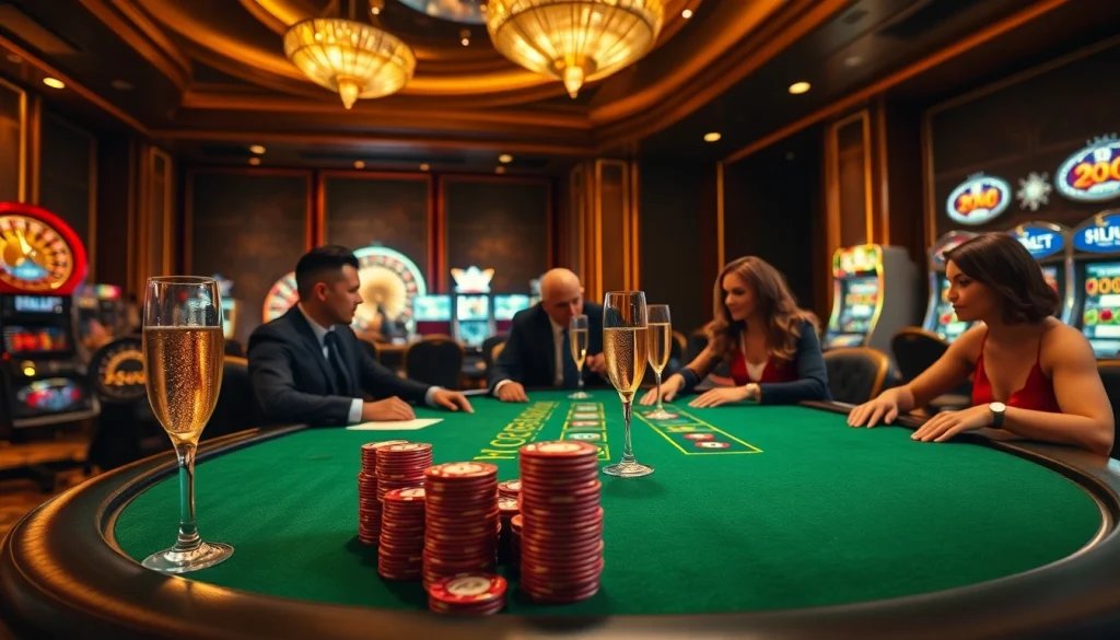 Experience the luxury and excitement of Clube VIP HHBET at a glamorous poker table.