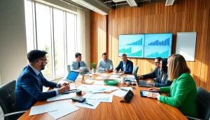 Gain business growth insights during a strategic team workshop with vibrant visuals.