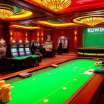 Experience the luxury of gambling at KUWIN's vibrant casino tables and slot machines.