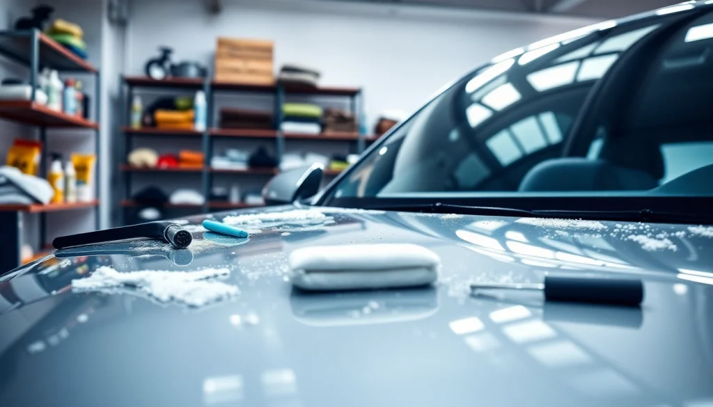 Enhance your vehicle with car detailing Chattanooga in a professional garage setting.