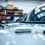 Enhance your vehicle with car detailing Chattanooga in a professional garage setting.