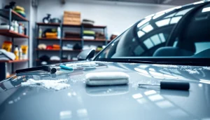 Enhance your vehicle with car detailing Chattanooga in a professional garage setting.