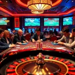 Experience the thrill of betting at okwin's luxurious casino environment with action-packed tables.