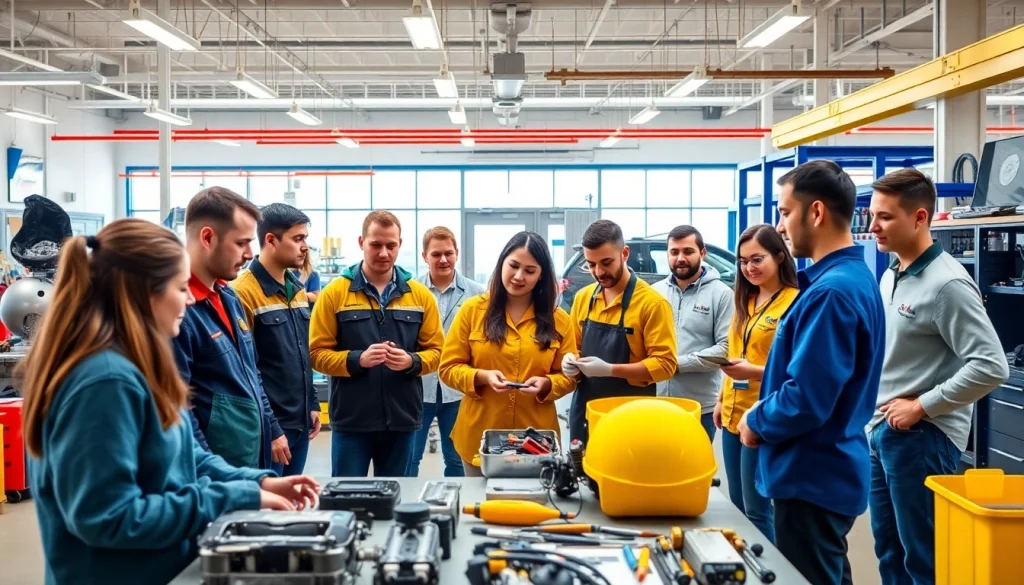 Students thrive at trade schools in Southern California, actively participating in hands-on training.