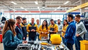 Students thrive at trade schools in Southern California, actively participating in hands-on training.