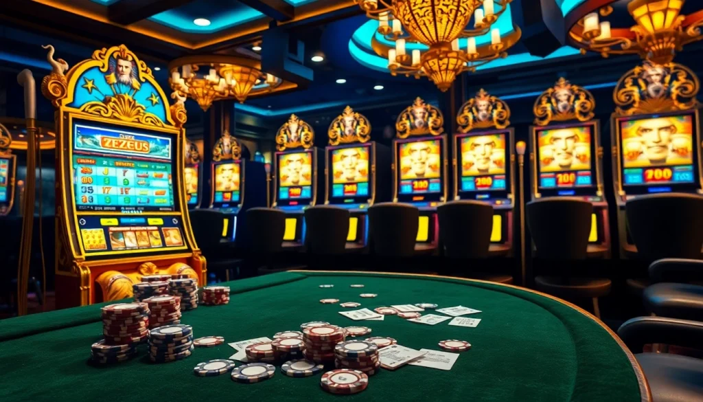 Spin the slot zeus machine for a chance at thunderous wins in a glamorous casino.