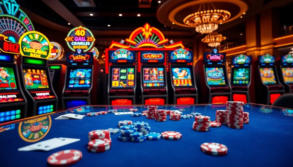 Engaging visual representation of ulasan naga169 showcasing online slots and casino elements.