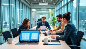 展示 WPS下载 功能的协作办公场景，专业人士正在编辑文档。