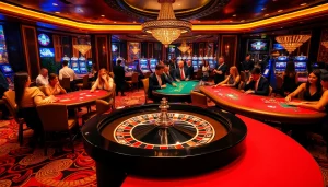 Gambling excitement at a casino with professional players engaging in strategic games at zonafilm.