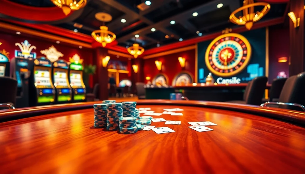 Experience the excitement of topclub with high-stakes poker and vibrant casino visuals.